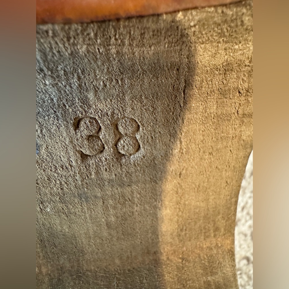 Sanita Kristel Black Nubuck Leather Wood Studded Clog Mule Shoes w/ Buckle - Picture 11 of 15